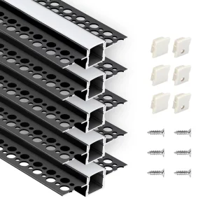 Free Sample for Ceiling bar Lighting Strips 1m 2m 3m Alu Channel Recessed Drywall Gypsum Wall Plaster in Aluminium Led Profile