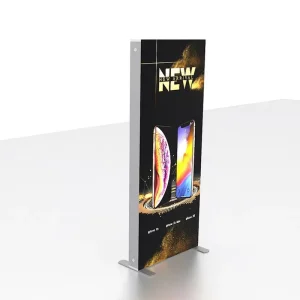 Free Standing Aluminum Double sided Advertising Display Backlit LED Light Box with Portable Design and Customizable Size