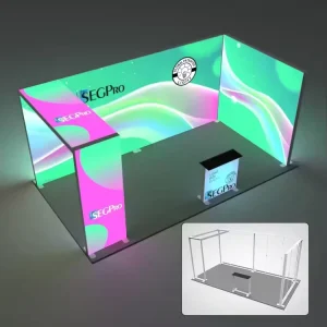 Free Standing Light Box LED Airport Signage Fabric LED Display