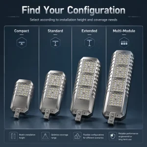Free Tool Maintenance 50W 200W Outdoor IP65 AC Aluminum Alloy Glass Optical Lens LED Street Light For Road & Garden