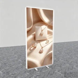 Freestanding Folding LED Light Box High Brightness Advertising Sign for Exhibition Halls and Retail Shops