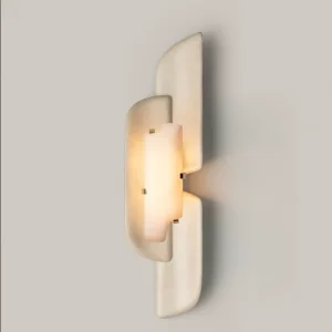 French Luxury Marble Wall Lamp Minimalist Modern Design for Corridor Bedroom Bedside Living Room Background Light Cross Border