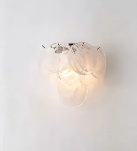 French Murano living room decoration with colorful glass discs villa high end bedroom dining room wall lights