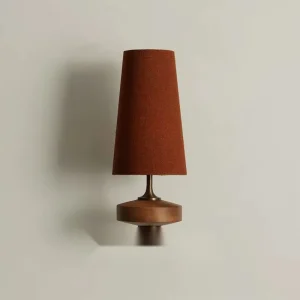 French Retro Fabric Shade Wood Wall Lamp Vintage LED Sconce for Bedroom Bedside Corridor Hotel Indoor Decorative Lighting