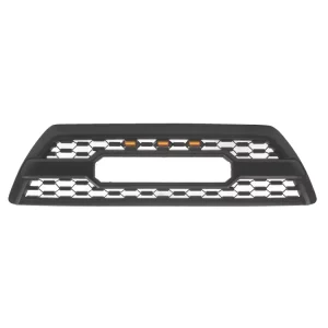 Front Bumper Grille Hood Mesh Grill for Toyota 4Runner Matte Black ABS with LED Light