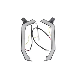 Front Fang Grille Light LED Accent Signature Light with Yellow Turn Signal Light for Yamaha RMAX 1000