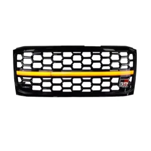 Front Grille with Integrated LED Lights for Toyota Prado FJ120 LC120 Automotive Exterior Components