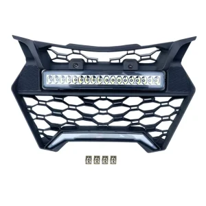 Front Grille with LED Light Bars for Can-Am Maverick R & R MAX X RS 2024+