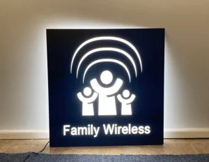 Front and Back Luminous Metal Light Box LED Advertising Light Box for Retail Shop