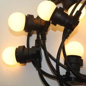 Frost Resistant Heavy Duty Rubber Cable Festoon Lights IP65 Outdoor Connectable String Lighting for European Winter Garden