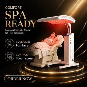 Full Body Photobiomodulation Bed 1280 LEDs 260mW/cm² 3535 LED Chips 30° Lens Smart Control System for Wellness Spa