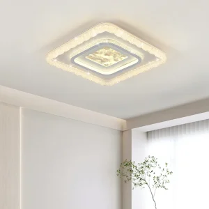 Full Spectrum Crystal Living Room Ceiling Light Modern Minimalist Light Luxury Led Living Room and Bedroom Ceiling