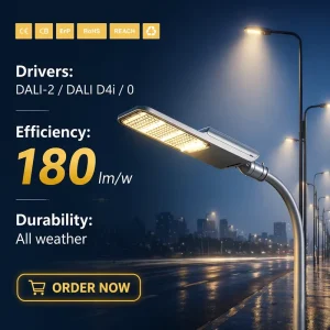 G036 150W High Lumen Sensing Aluminum Alloy IP66 Highway Road Outdoor AC LED Street Light 220V 5-Year Warranty