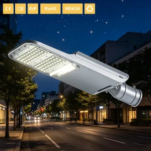 G036 IP66 100W LED Street Parking Light Aluminum Alloy Construction AC Power RoHS Certified Outdoor 5-Year Warranty