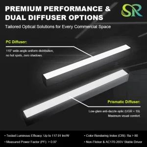 G5 LED Linear Light 3CCT Adjustable Aluminum Extrusion Linear Lighting