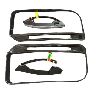 G900 Rocket Style Dry Carbon Fiber Front Bumper Grill Fog Light for Mercedes Benz G Class W464 B G800 Front Bumper