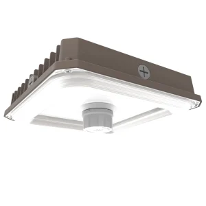 GP04 IP65 Tunable CCT LED Canopy Light Adjustable Color Temperature 5-Year Warranty 150 Beam Angle for Garage Commercial Use