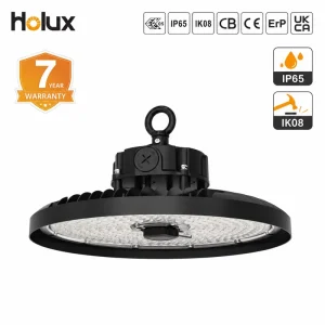 Germany Warehouse 6500K CCT 200 lm per W Liteon 5050 LED 7 Year Warranty PC Lens IP65 IK08 50W 60W 80W UFO High Bay Light
