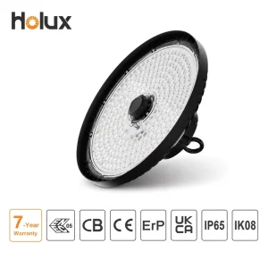 Germany Warehouse EU Project Supply 6500K 200 lm Per W Liteon 5050 LED PC Lens IP65 IK08 UFO LED High Bay Light