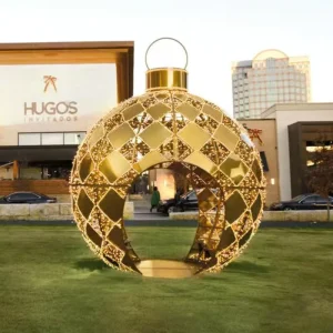 Giant LED IP65 Rated Christmas Ball Arch Walk Ornament for Halloween Ramadan Outdoor Commercial Use