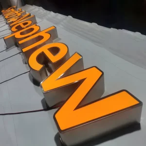 Giant Size Fabricated Outdoor Advertising Custom Frontlit LED Light Aluminum Channel Letter with Trimcap