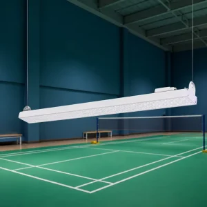 Glare Free 347v Linear Badminton Light Anti Glare Indoor Badminton Court Led Lighting With Honeycomb Anti Glare