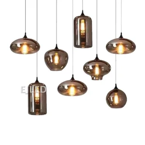 Glass Pendant Light Modern Nordic Hanging Chandelier for Living Room Bedroom Dining Room Restaurant Hotel Model GL0182
