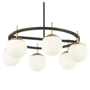 Glass Shade Decorative Ceiling Lamp Light Fixture for Home Hotel Design Lobby Ball Chandelier Public Space Hospitality Lighting