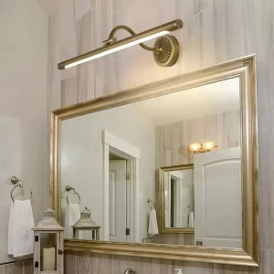 Gold Bronze LED Mirror Wall Lamp
