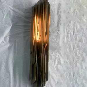 Gold Decorative Interior Wall Lamp Bedroom Hotel Bedside Brass Decoration Lighting Sconce Background Wall Lamp