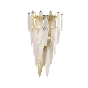 Gold Handmade Glass Villa Wall Lamp