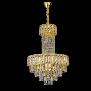 Gold Pendant Lamp Hotel Living Room Luxury Crystal Chandeliers Lights for Living Room Dining Room