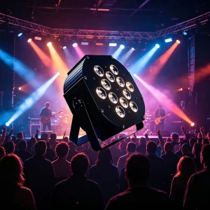 Good Quality High Brightness Rechargeable 6In1 100W RGBWA UV Uplights Ion Aluminum Stage Lights