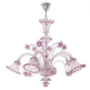 Graceful Glass Chandelier Vintage Luxury Handmade Glass Pendant Light Accents for Hotel Home Living Room
