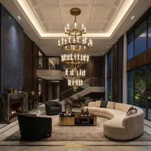 Grand Chandlers Chandeliers Pendant Lights Crystal Light Decorative Sculptural Hanging Pendant Lighting Fixture Project Use