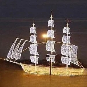 Grand Scale Outdoor LED Ship Installation for National Exhibition Halls