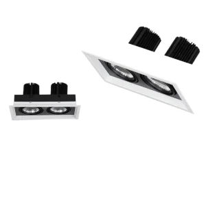 Grille Lamp Modern Simplicity Led Ceiling Light with Soft Warm White 2700k Doudou Dou Design
