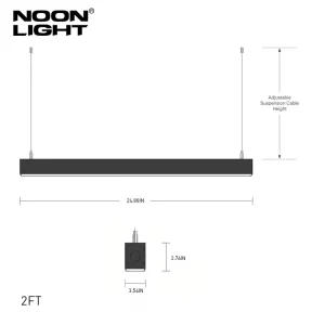 Gym Linear Lighting 130lm W CCT Power Selectable ETL DLC 5.1 Suspended for Office Ceiling Lighting