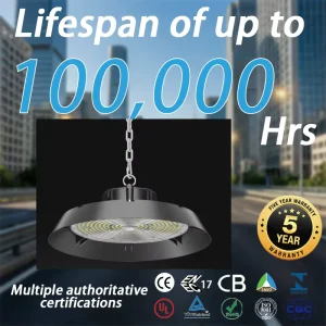 HB11 LED High Bay Light 3CCT (5000K 3500K 4100K 6000K) Power Adjustable IP65 Waterproof 5-Year Warranty Lighting