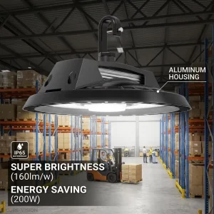 HBL 100W NS06 IP65 Waterproof Aluminum High Bay for Light for Industrial Warehouse Sensor Control 5 Year Warranty