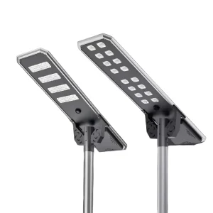 HRLUX All in one Solar Street Light IP66 Die cast Aluminum Housing Radar Sensor Garden Outdoor Lamp