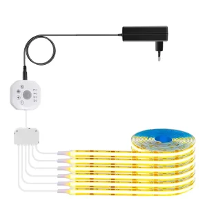 Hand Sweep Cabinet Lighting Motion Sensor 45 Degree Corner Aluminum Profile COB LED Strip Lights