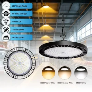 Hanging Lamp Aluminum AC 85 265V 3000K 4000K 6500K Dimmable for Industrial Commercial Lighting LED High Bay Lights