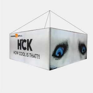 Hanging Rectangle Aluminum SEG Profile Light Box Exhibition LED Ceiling Sign for Trade Show Display