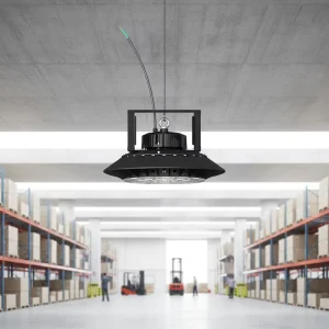 Hanging UFO LED High Bay Light IP65 Waterproof 100W 150W 200W Dimmable Industrial Warehouse Factory Garage Workshop Lighting