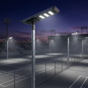 Heavy Duty All in One Solar Street Light Die cast Aluminum Housing IP66 Waterproof Outdoor Solar Powered Lamp for Coastal Area