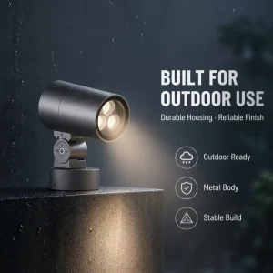 Heavy Duty Aluminum Outdoor LED Spotlight Precision Angle Control Focused Accent Beam Project Lamp for Garden Tree Pillar Facade