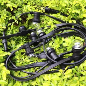 Heavy Duty Coal Mine Lighting Belt Light Warehouse Belt Cable 10M 20M 50M with ES Lampholders