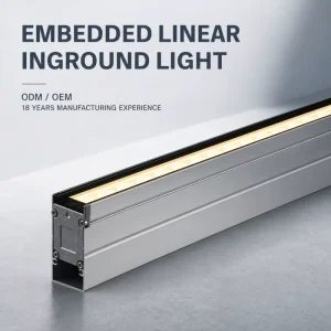 Heavy Duty Linear Driveway Light Weatherproof Low Voltage DC24V Symmetric Asymmetric Light Beam Outside Pedestrian Footlight