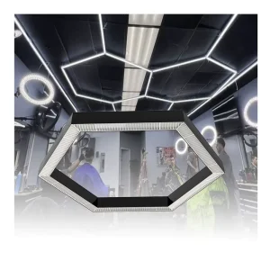 Hexagon DT6 DT8 Dimmable LED Batten Light Pendant Linear Ceiling Light IP40 Rated 5 Year Warranty for Office Commercial Spaces